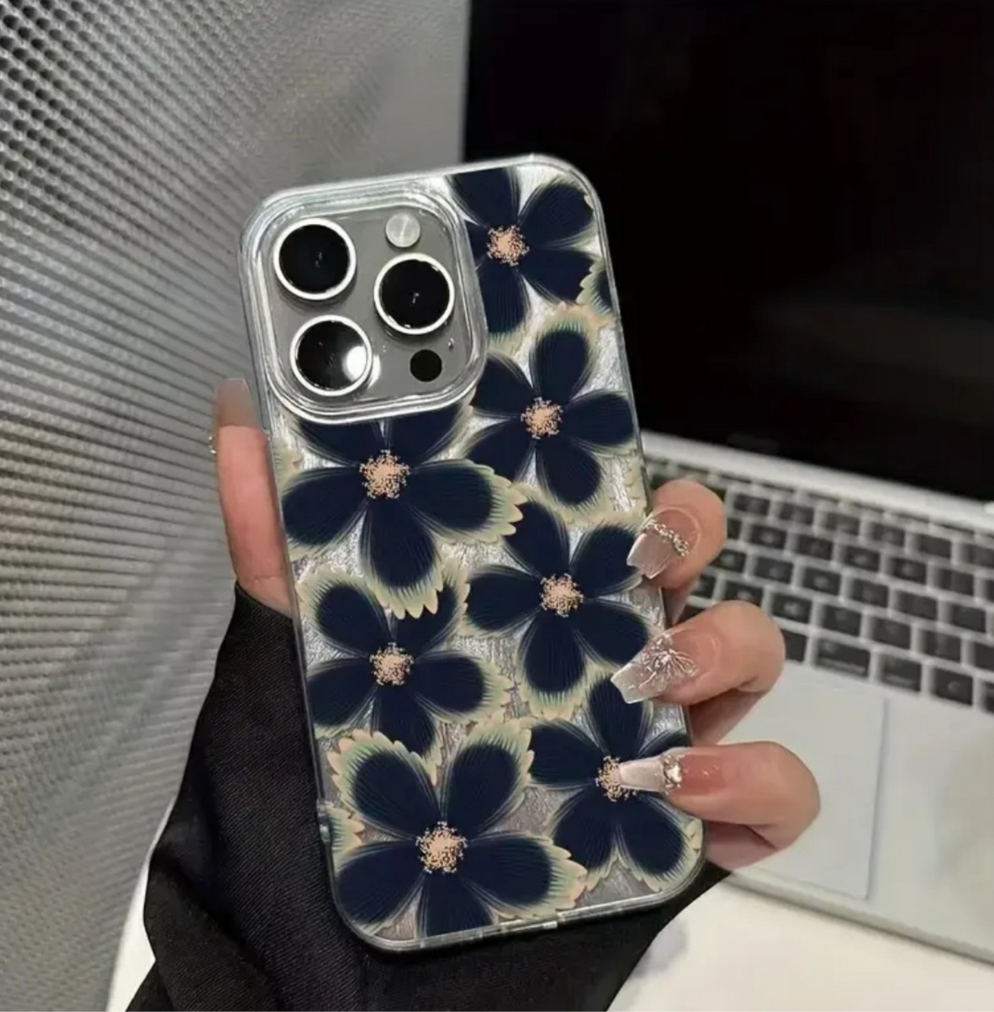 Case Blue Flower